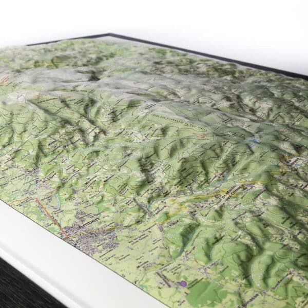 Vue de détail de la carte : zoom sur Ambert