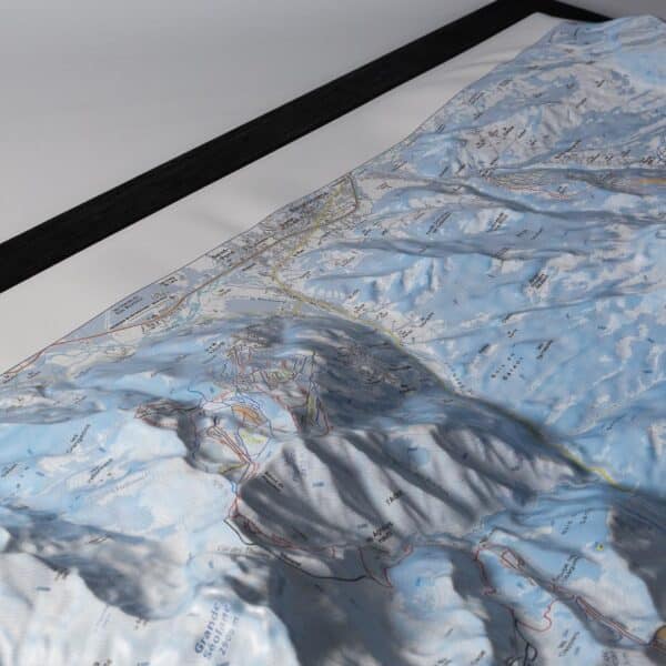 Image de détails de la carte en relief : Barcelonette