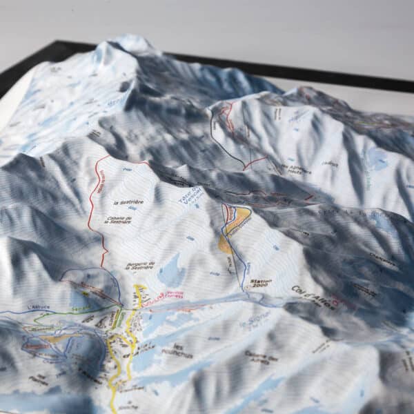 Image de détails de la carte relief - Pra Loup-Val d'Allos-Le Sauze: Tête de Vescal